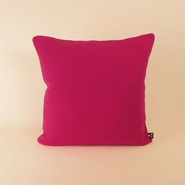 Soft knitted cushion cover 50x50 Hot pink